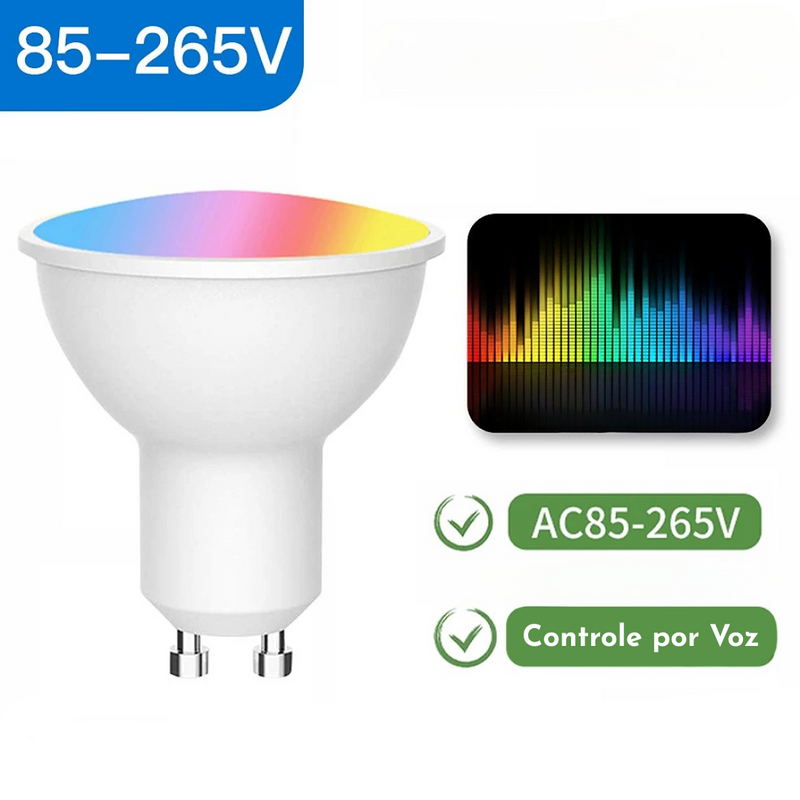 Lâmpada Inteligente RGB Controle por Voz