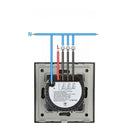 Interruptor Wi-Fi Inteligente em Vidro Temperado