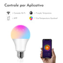 Lâmpada LED Inteligente Wi-Fi RGB Com Controle de Voz